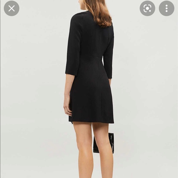 🖤Sandro Paris Carra dress with side pleaded - Picture 5 of 8